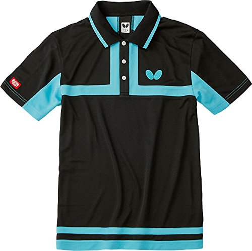 Butterfly Poltieh Shirts - Functional, Quick Dry, Stretchable, Short Sleeve Pullover, Athletic Polo for Men or Women, Official JTTA Table Tennis Shirt