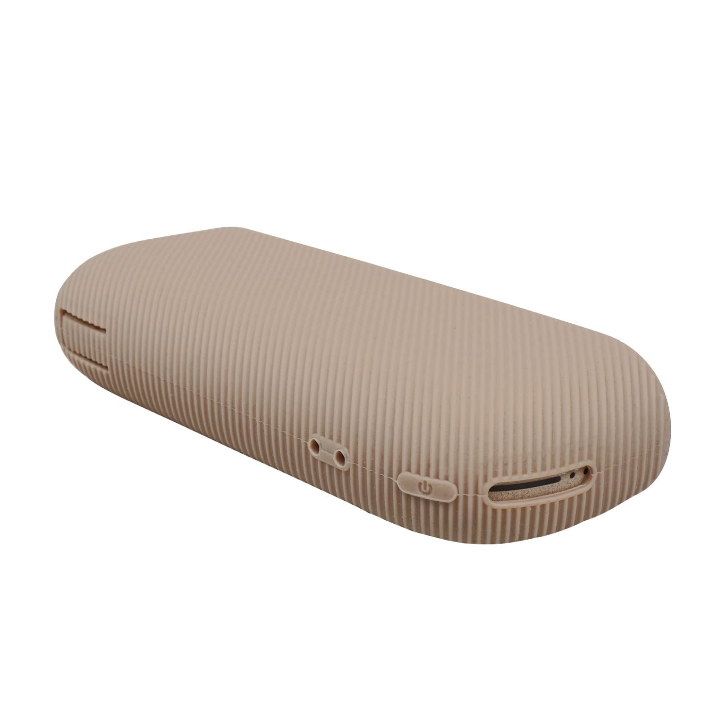 Set 2 in 1, custodia protettiva con coperchio laterale per IQOS iluma, accessori in silicone + plastica ABS (oro chiaro)