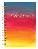 Studio Oh! Hardcover Spiral Journal, Aquarelle Watercolor Warm