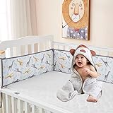 TEALP Cuna para bebé Parachoques Cuna Cama 4 piezas 100% al