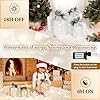 Towponics Set of 3 Christmas Lighted Gift Boxes with Plug, Indoor Outdoor Christmas Decorations with 60 LED Warm White Mini String Lights, Present Boxes with Silver Tinsel for Xmas Tree Porch Decor #4