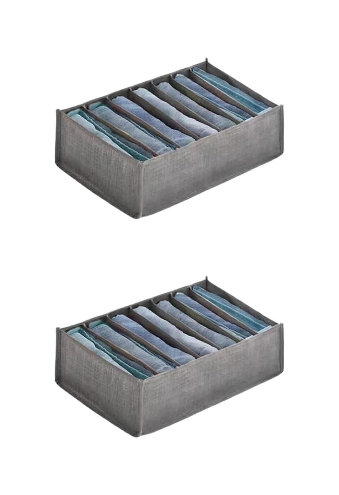 Caja de almacenamiento ropa organizadora calcetines para gabinete, 2pcs(L)