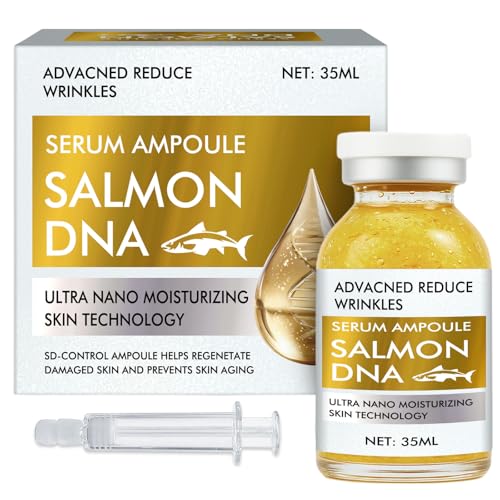 Crislan Salmon DNA Ampoule, 35ml Microneedling Serum, Hydrates & Moisturizes Skin, Anti-Wrinkle & Enhance Barrier Function for Face and Body