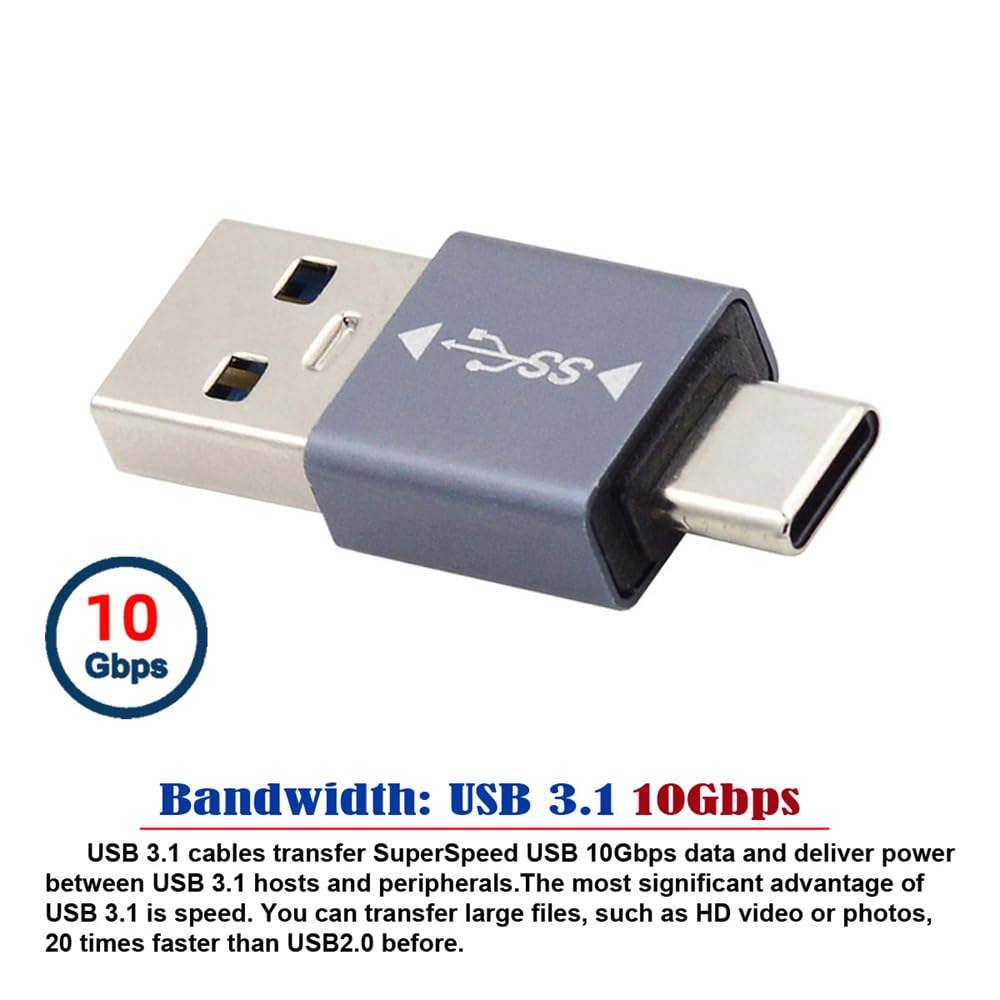 USB 3.1 Male To Type-C Female Adapter,USB A To USB... - Grandado - View #4