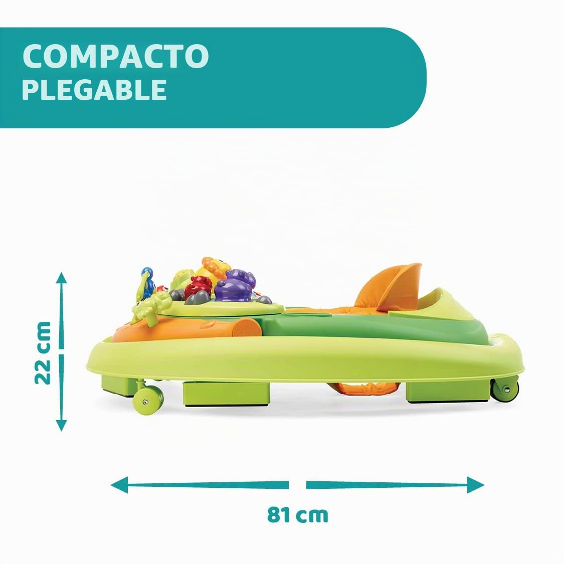 Chicco - Walky Talky Andador para 6 meses, 12 kg, Verde