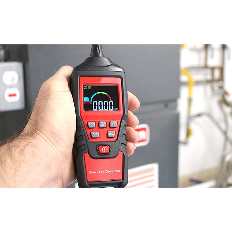 Gas Leak Detector,HT601B+ Professional Natural Gas Detector with Audible & Visual Alarm, Propane for Home,Portable Gas Sniffer to Locate Combustible Gas Leak Sources Like Methane 3