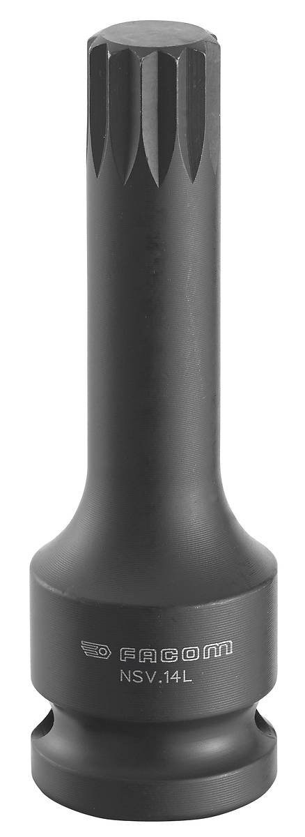 Facom 1/2" Drive Long Reach XZN Impact Socket Bit 1/2" M12