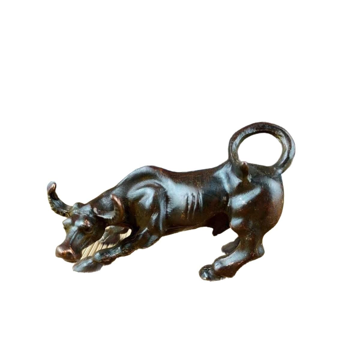 Huolimxun Small Animal Cow Ornament Made Of Antique Solid Copper