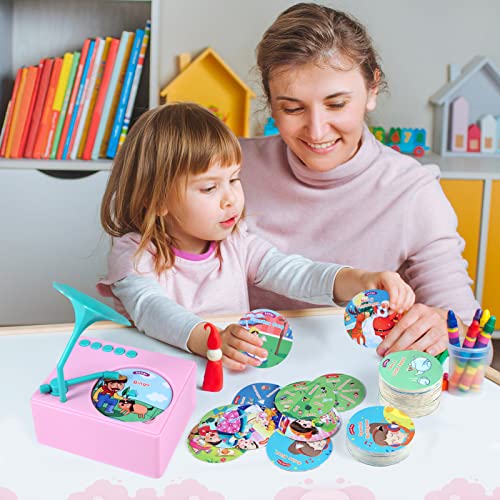 Toddler Toys For Ages 2-4,Learning Resources Toys For Toddlers 1-3，Sensory Toy For Autistic Children,Storytelling Toys With 96 Audio Cards Learning Words-Songs-Stories For Toddlers #TOP4