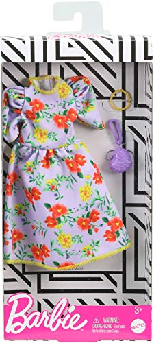 Barbie Roupas e Acessórios - Vestido Floral Manga Bufante