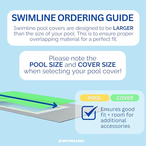 Cubierta piscina Hydrotools Swimline 25x45 ft azul miniatura 6