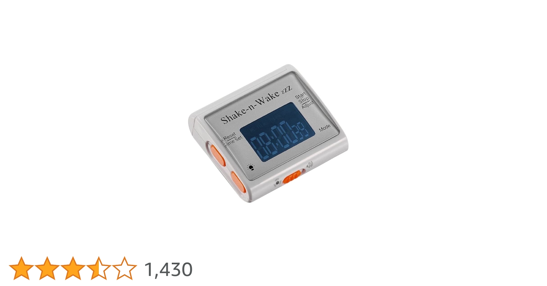 Amazon.co.jp: サイレントバイレーティング目覚まし時計シェイク