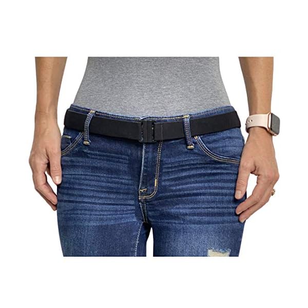 Tights Up Stretch Belt | Fully Adjustable Waist Belt | Metal Free Elastic Belt | Men and Womens Belt | Great JEAN Belt | Ceinture Femme | Black Belt