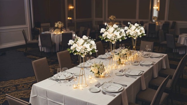Crystal Flower Centerpieces For Wedding Tables Elegant & Sparkling 2024 Decor From David137, $603.02