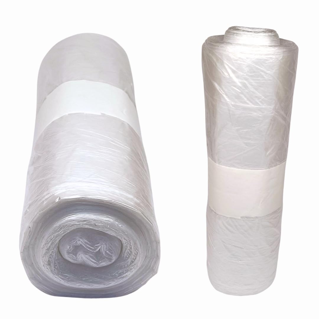 Rollo de plástico 4mx25m(100m) 10 MICRAS Protector cubretodo -Rollo pintores profesionales para cubrir muebles, suelo. 10 micras de espesor (Plástico grueso y resistente a polvo y humedad (2)