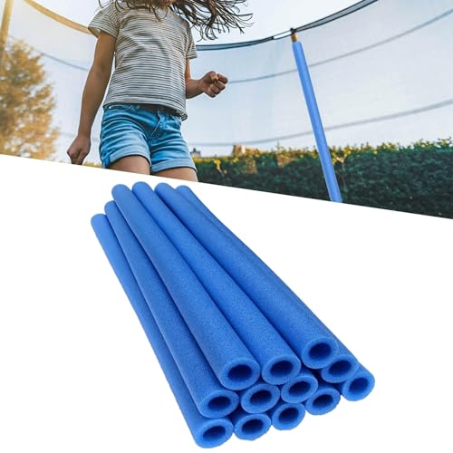 Trampolin Schaumstoff Rohre, 12 Stück Wetterfeste Trampolinstangen Schaumstoffhüllen, Trampolin Umrandung Stangenschutz, Trampolinstange Schaumstoffschlauch Ersatz, Trampolins Stangen Zubehör