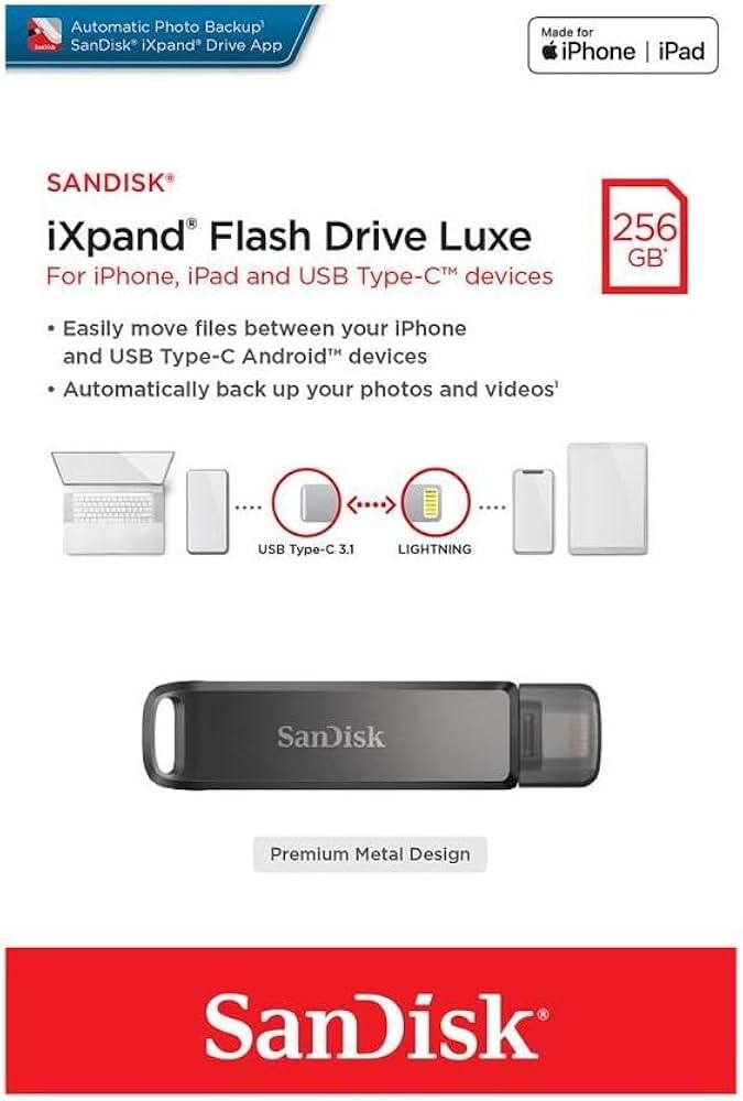 Ixpand Luxe フラッシュドライブ256GB SanDisk サンディスク 256GB iXpand Flash Drive Luxe