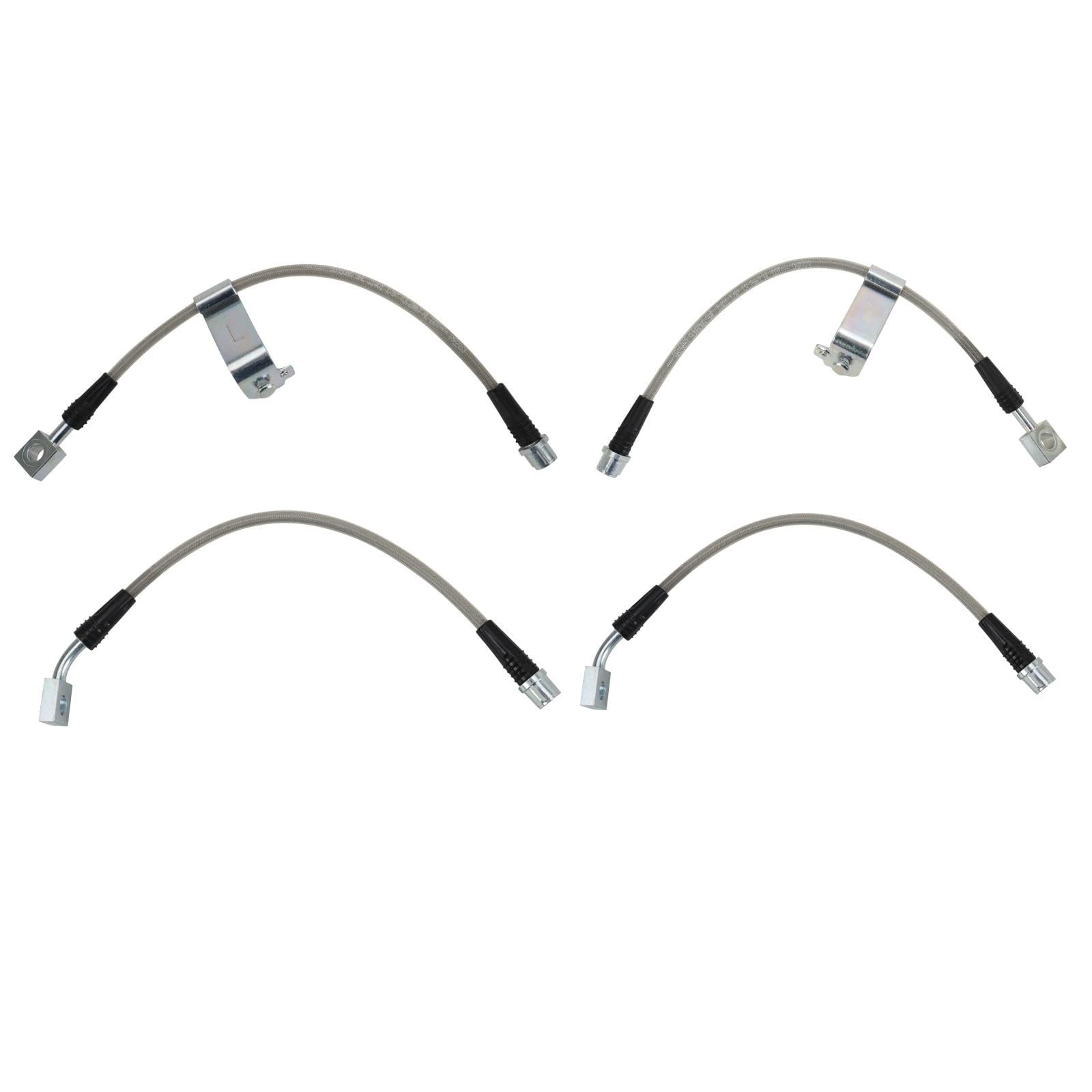 TRQ Performance Front and Rear Brake Hose Set