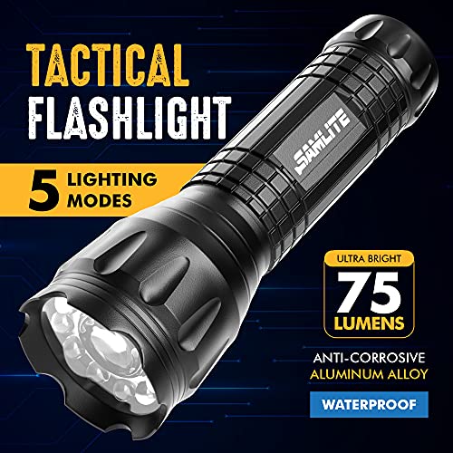 Samlite 20281-SL Led Tactical Flashlight With 5 Options, Bright Led Light, Laser Pointer thumb #4