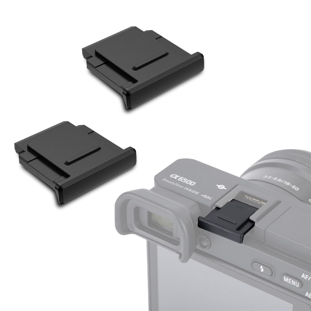 2PCS Camera Hot Shoe Cap Protector for Sony ZV-E10 A6000 A6100 A6300 A6400 A6500 A6600 A6700 A1 II A7C II A7CR A7V A7IV A7III A7R V IV III A7S III ZV-1 II ZV-E1 A9 A9II A99 II RX10 VI III & More