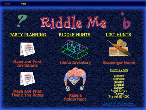 Miniatura 2 de Riddle Me Scavenger and Treasure Hunt Clue Software for Windows Download