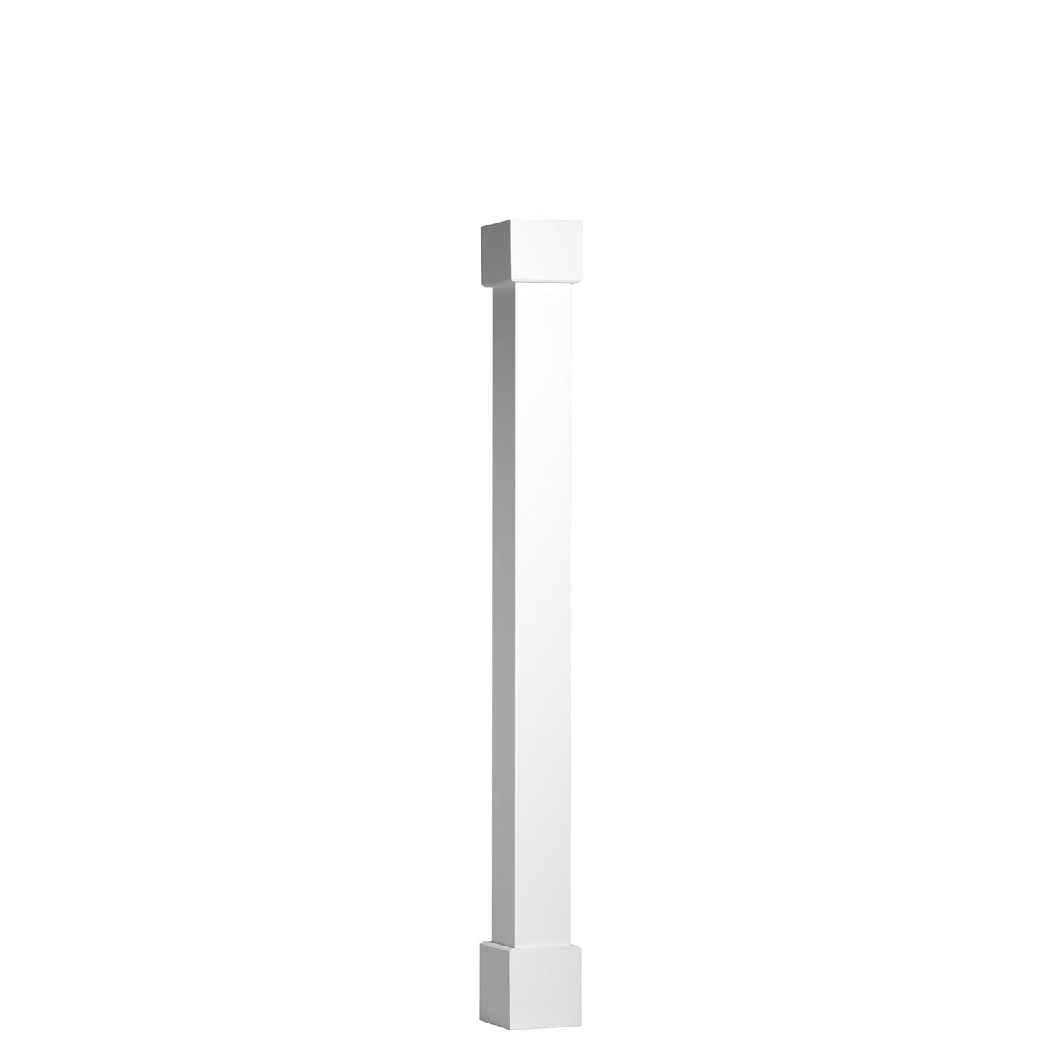 Tempest Originals Millwork: 6" W x 8'H Premium Square PVC Column Wrap Kit-Modern Series