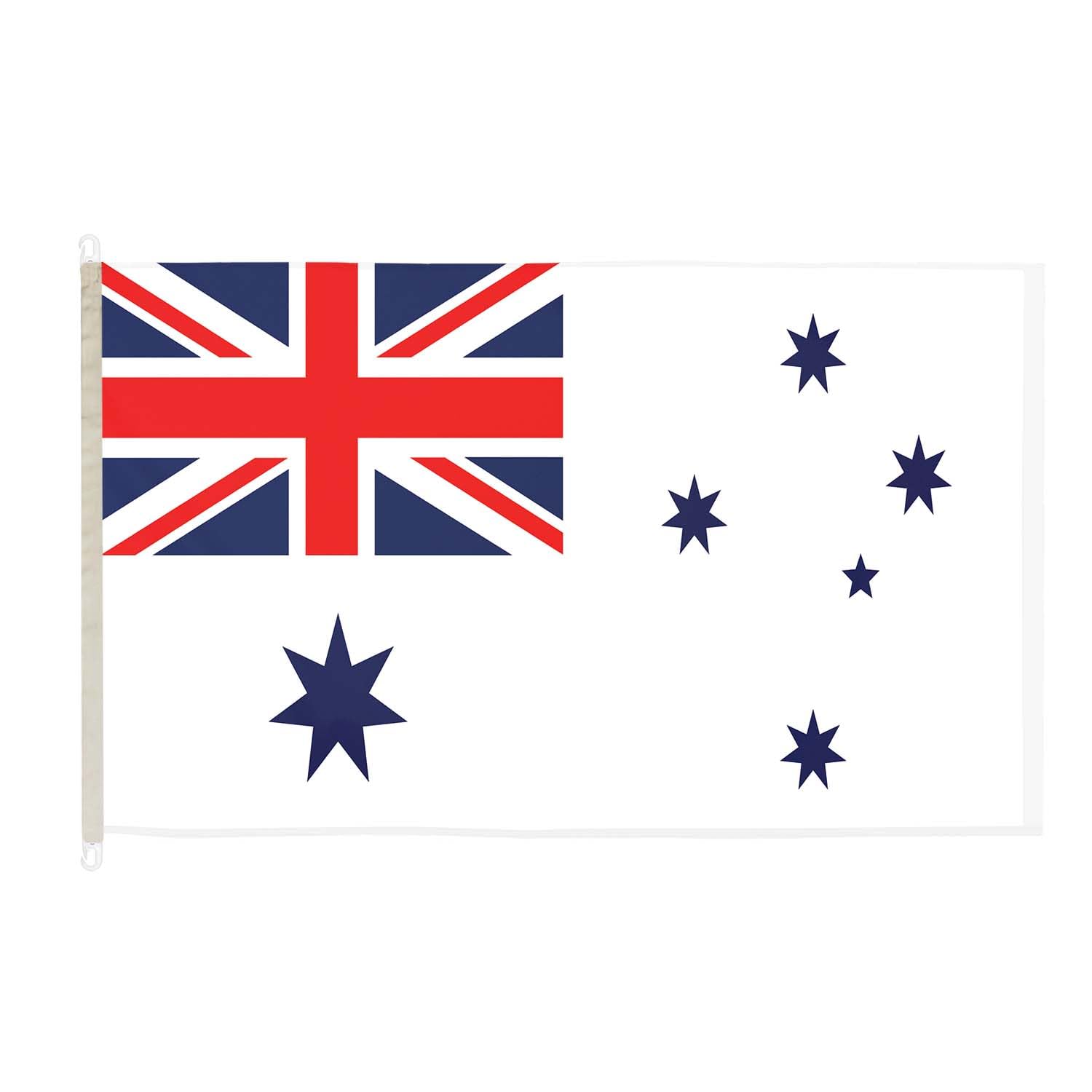 DuraFlag Australia Navy Ensign 5ft x 3ft Flag Premium Quality with Clips Reinforced Stitching Heavy Duty Polyester 150cm x 90cm Military Naval Ensign