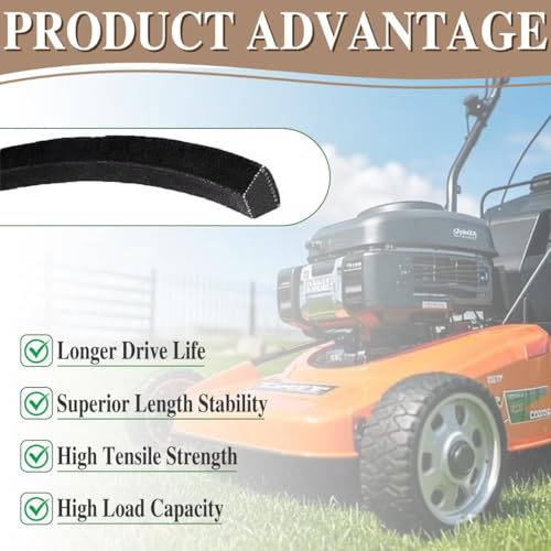 Lawn Mower Belt 117-1018 Replace Toro 117-1018 20330 20331 20350 20351 Drive Belt(3/8 X 32 3/8) Y – Bild 5