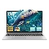 Computadora portátil IPS de 17.3 pulgadas FHD (1920 x 1080), 16 GB DDR4 RAM 512 GB SSD, procesador Celeron N5095 de cuatro núcleos, PC Win 11 Pro, HDMI, lector de huellas dactilares, KB retroiluminado, BT 5.0/WiFi, plata