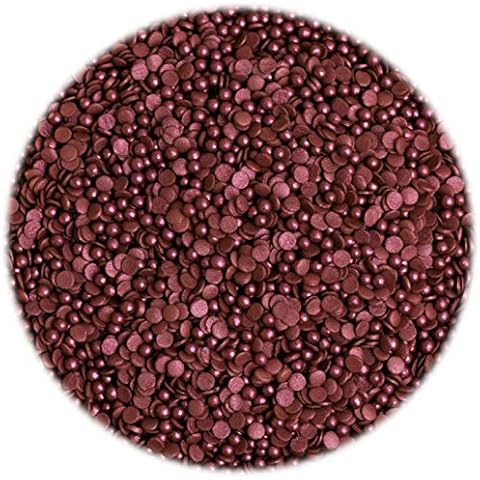Burgundy Glimmer Pearls & Confetti Mix Cupcake / Cake Decorations Sprinkles (50g) Cover