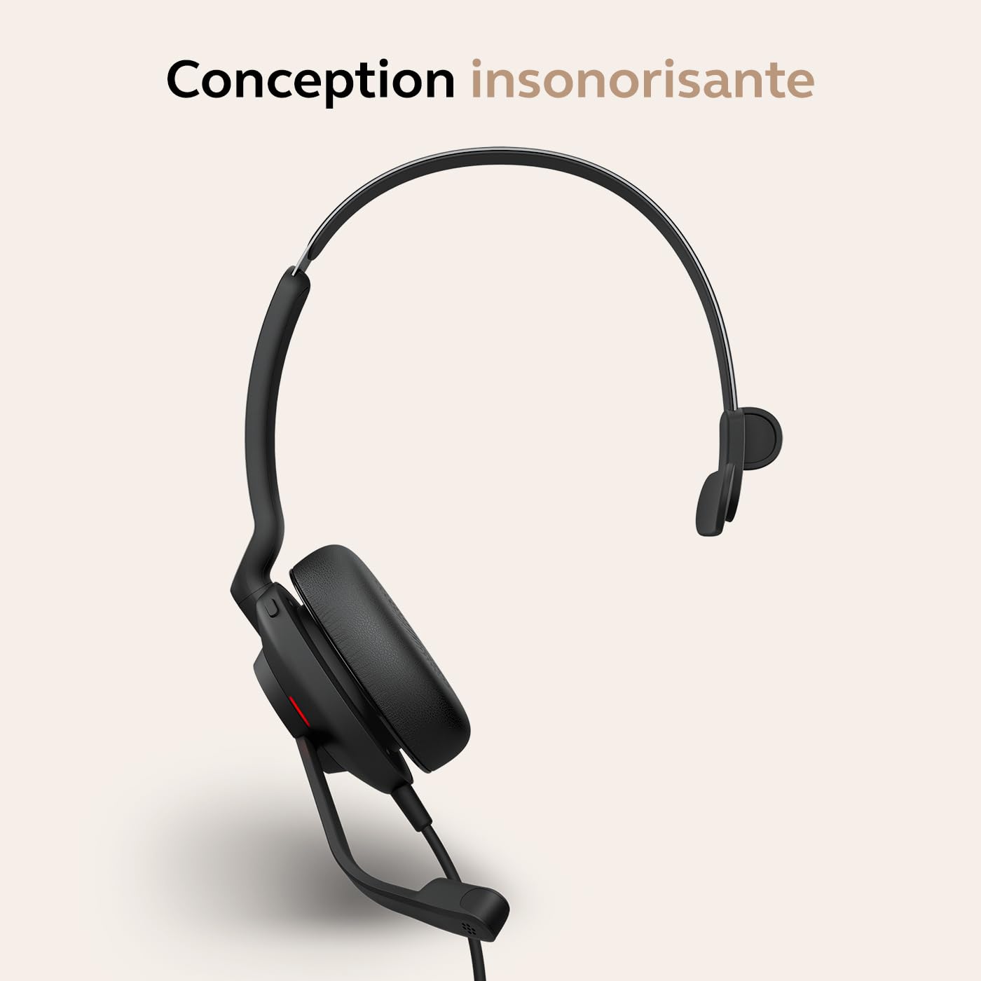 Jabra Evolve2 30 SE - USB-A/USB-C - Casque Mono Filaire certifié pour Les équipes Microsoft