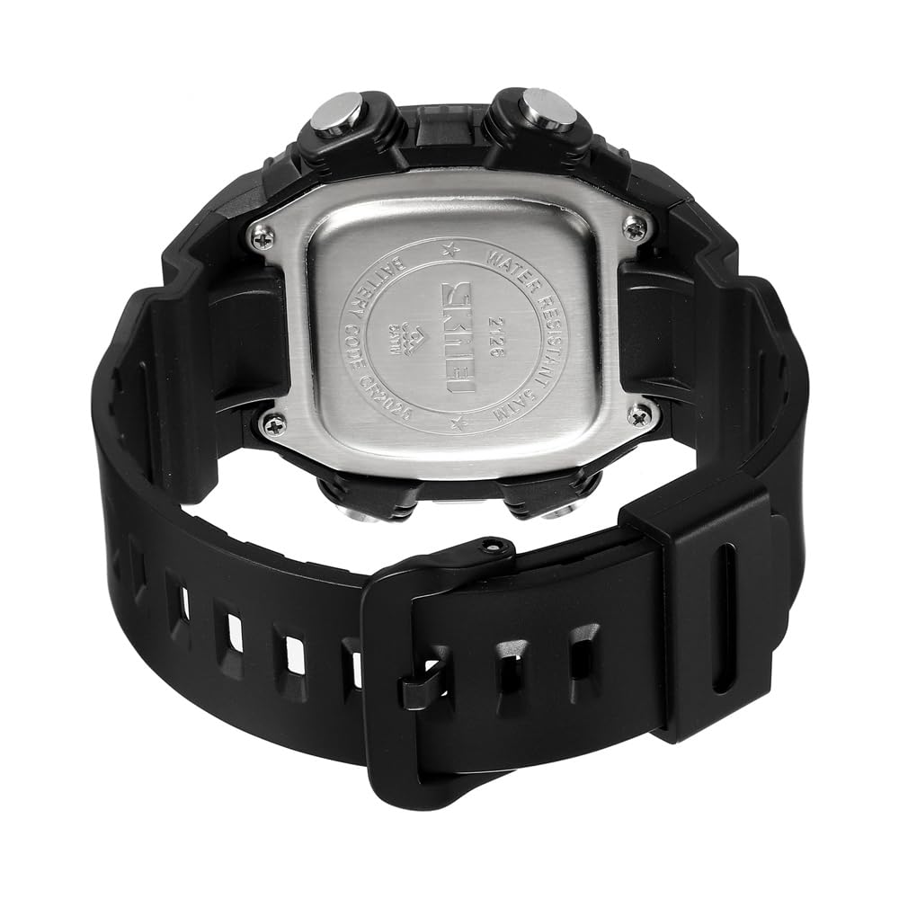 Digitale Herren-Armbanduhr, wasserdichte Uhren für Herren, Dualzeituhr mit Datumsalarm, Chronograph, Sportuhr für Teenager und Jungen