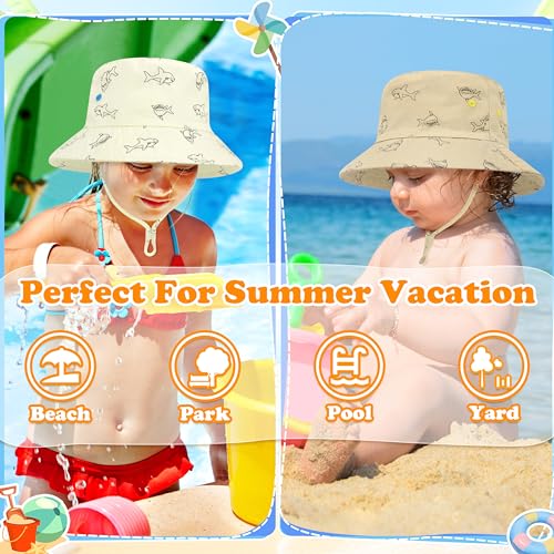 Sarfel Baby Sun Hat Toddler Sun Hat UPF 50+ Baby Bucket Hats Infant Toddler Beach Essentials Kids Summer Hats Boys Girls Cap3