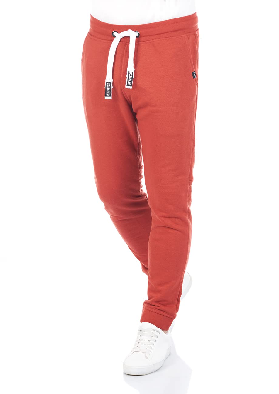 riverso RIVKasper Joggingbroek voor heren, lang, regular fit, sportbroek, trainingsbroek, vrijetijdsbroek, grijs, rood, blauw, zwart, groen, S, M, L, XL, XXL, 3XL, 4XL, 5XL, forest green, L