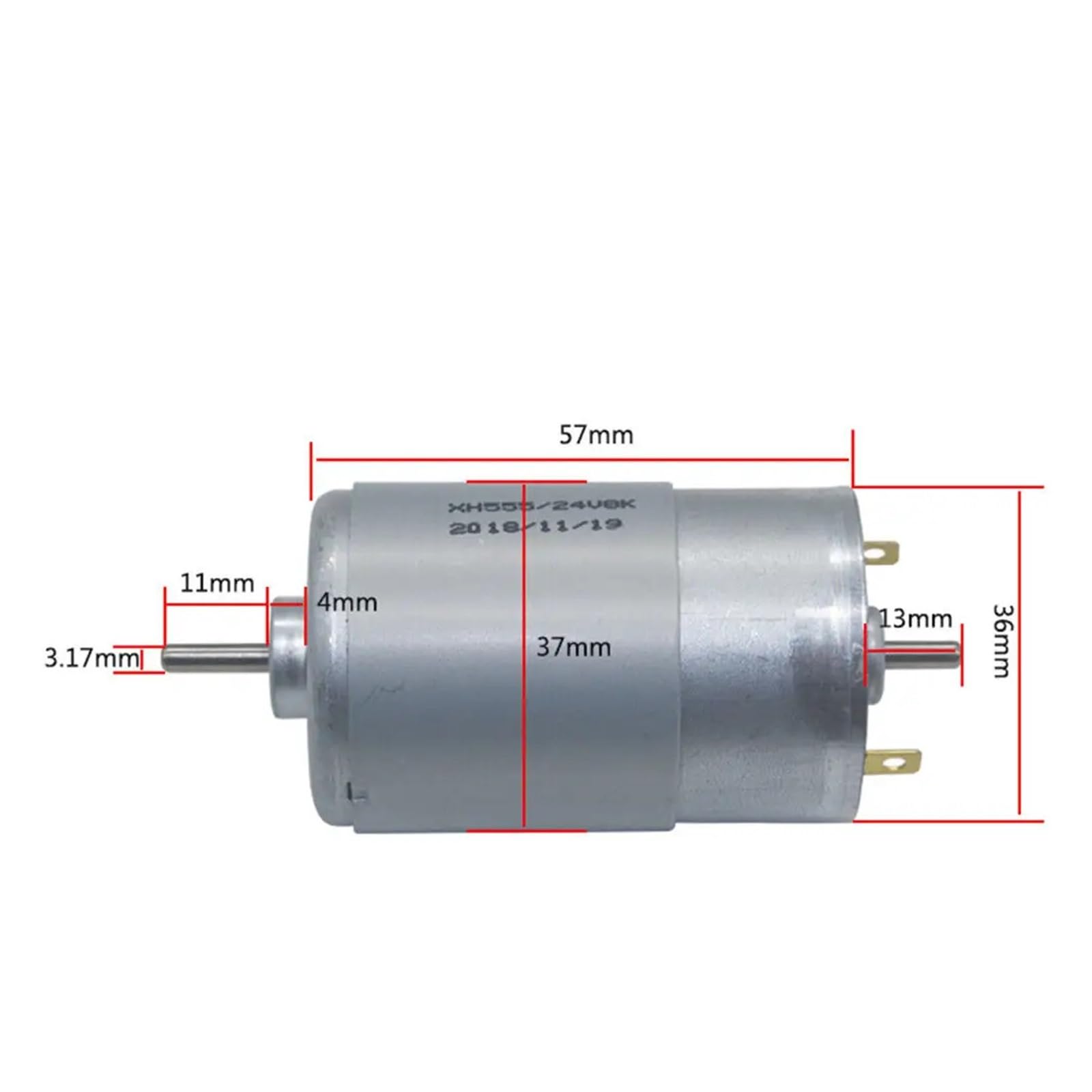 Amazon.com: KXFXQTOT RS-555 37mm Electric Motor 12V~24V 8000RPM