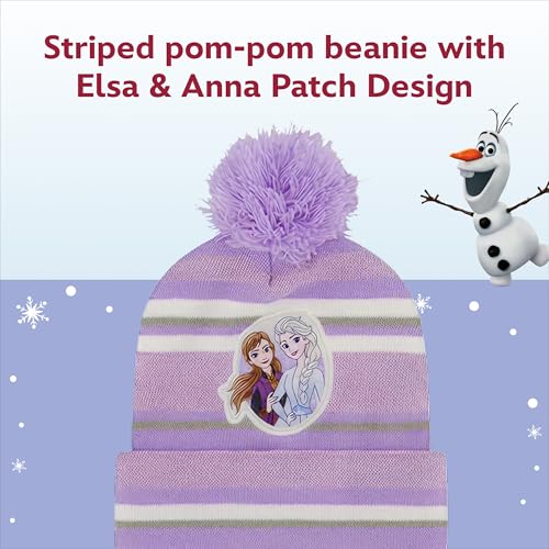 Disney Girls Toddler Winter Hat, Scarf And Mittens Set 2-4 Or Frozen Elsa & Anna Hat, Scarves And Kids Gloves Sets 4-73