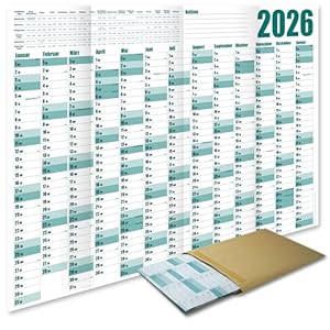 Jubelux JL 2026 Wandkalender Türkis