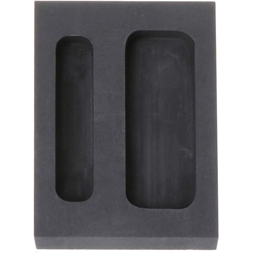 Graphite Ingot Mold Furnace Casting Foundry Crucible Melting Tool, High Thermal Stability, Good Electrical Conductivity, Good Lubricity - 2 Slots