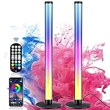 Dametay Smart LED Lightbar 2er Pack WiFi Gaming Lampe Sync mit Musik Immersives Stimmungslicht RGBIC LED TV Hintergrundbeleuchtung LED Play Light Bar 213 einstellbare Modi für 27-45 Zoll Fernseher PC