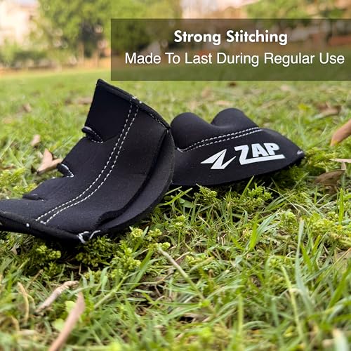 Buy ZAP Signature Cricket Fielding Gloves | Finger-Cut Half Finger Design | Premium Cushioning for Advanced Palm Protection | Ideal for Fielding in Matches & Nets (OneSize, Black) Online at Low Prices in India - Amazon.in - Image 5