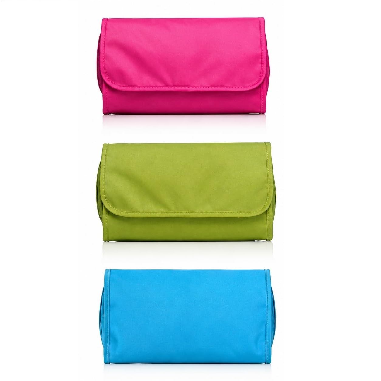 Foldable 5 Pocket Polyester Toiletry Cosmetic Hanging Storage Bag with Hook | Multi Functional Makeup Organizer Pouch | Travel Bathroom Storage Case, Portable Closet Organizer for Women & Girls-image-18