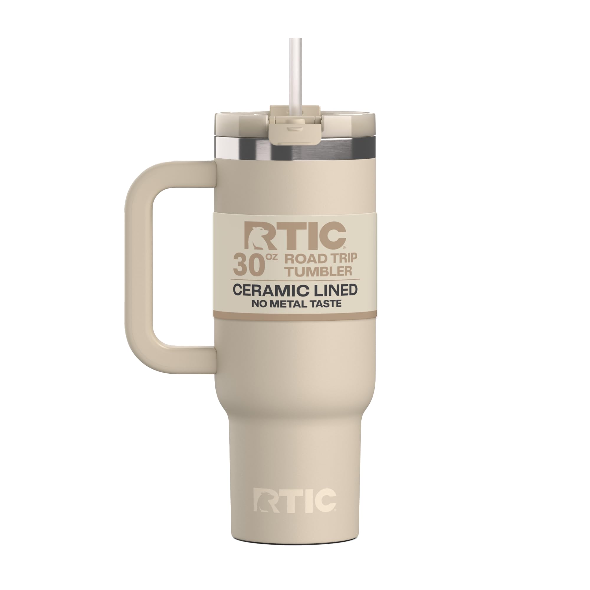 30oz Road Trip Tumbler, Insulated, Ceramic Lined, Beach