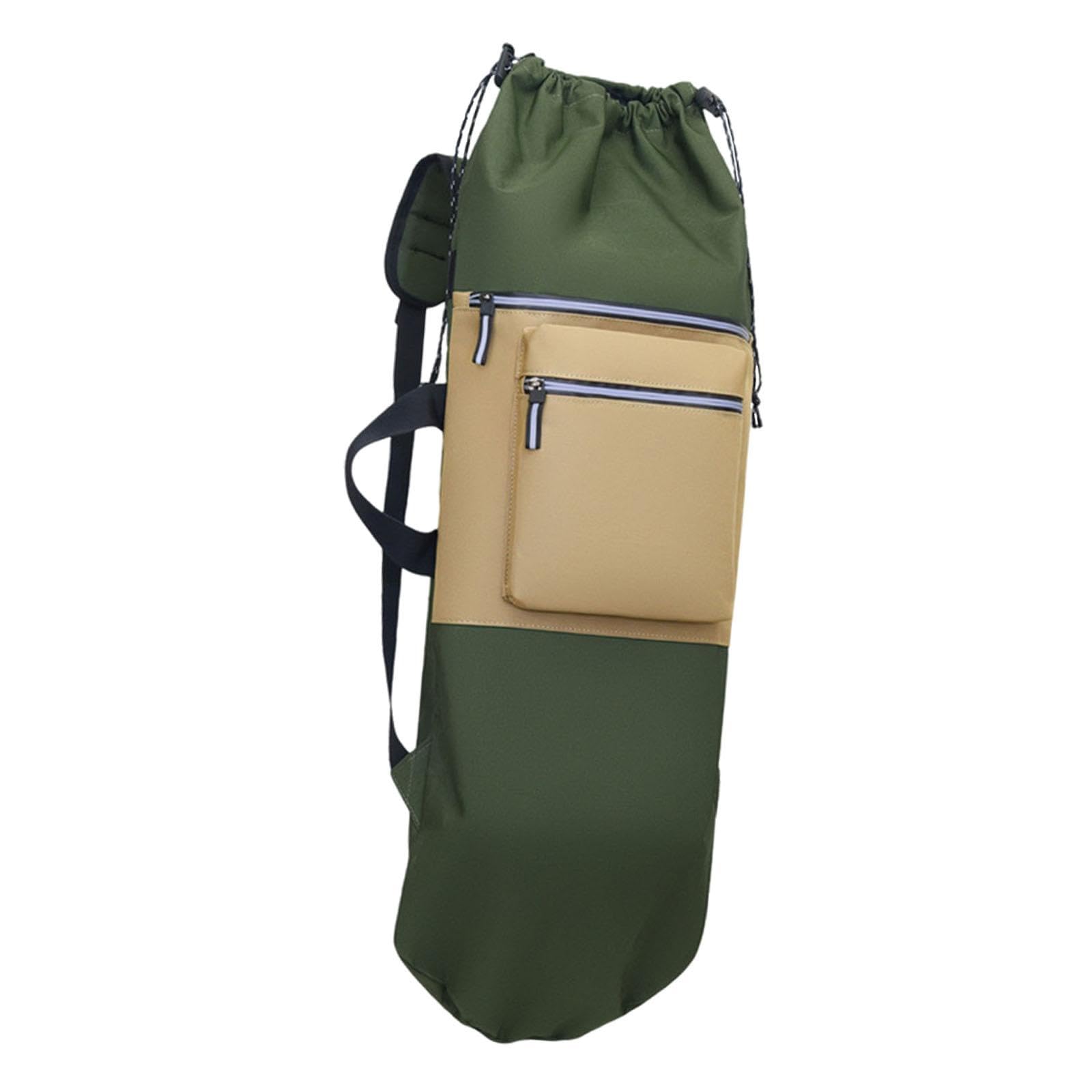 Zaino per Skateboard E Longboard, Zaino Pieghevole con Chiusura a Coulisse E Spallacci Regolabili, Borsa Extra Capiente con Oxford Mate