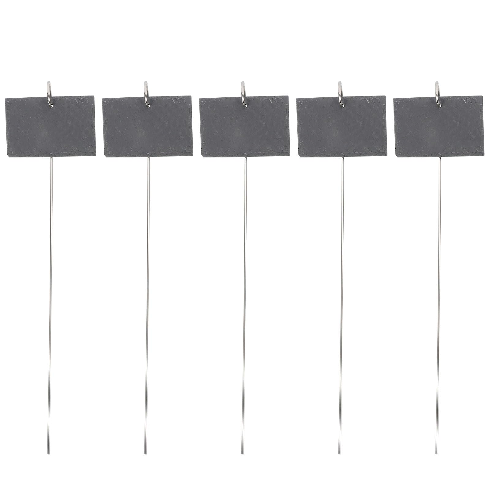 Étiquettes Écriture Facile Résistantes à la Déformation en Pierre et Fer Noir pour Marquer et Décorer pour Plantes Votre Jardin ou Cour