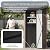 Aoxun Outdoor Storage Shed with Floor - 3x3 FT Vertical Cabinet with 2 Adjustable Shelves & Lockable Doors, Waterproof Small Tool Shed, for Backyard Garden Patio Lawn Indoor, Brown