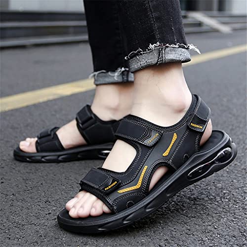 Men's Sandals Beach Shoes Casual Sneakers Outdoor Beach Shoes(White-Patch Five-Pointed star4,43 Code)2