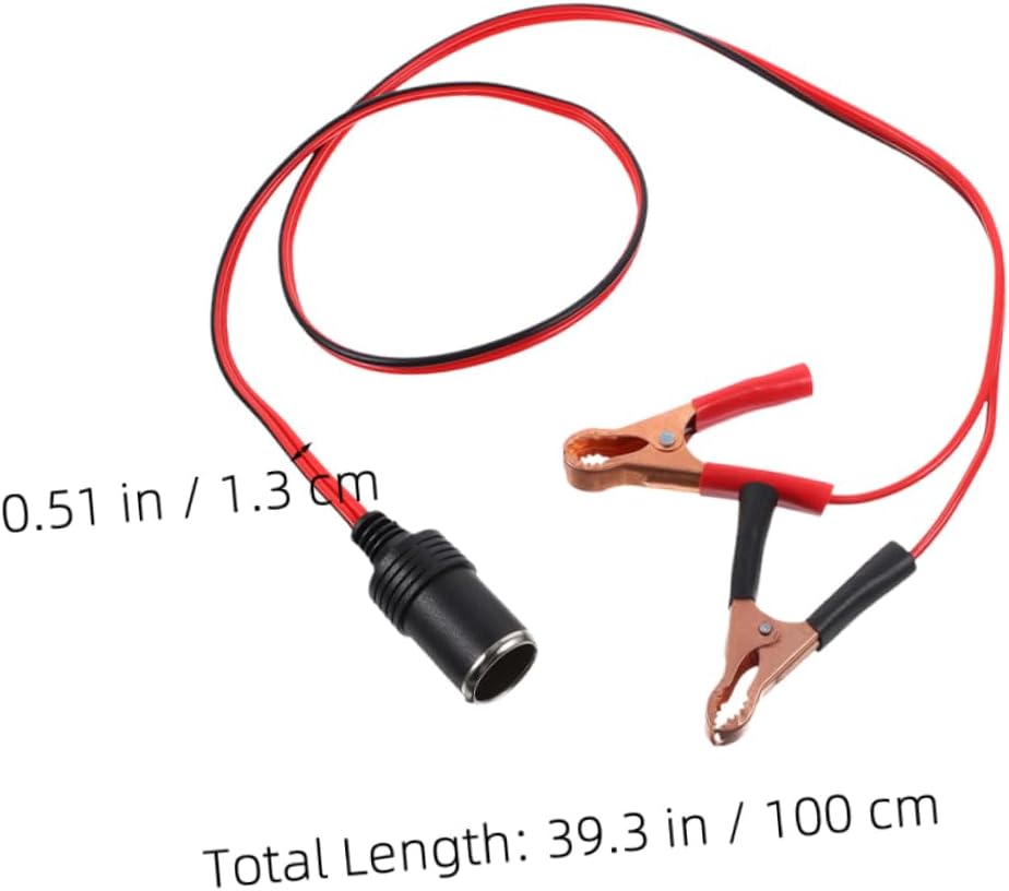 ULTECHNOVO Battery Power Cord Jumper Cable Car Battery Cable Heavy Duty Clamp Automotive