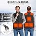 KOVNLO Heated Vest For Men, 8 Heating Zones, Lights-out Design, Lightweight Mens Heating Jacket (Battery Pack Not Included)