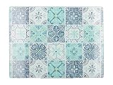 Superficie naturalmente fresca: hecho de vidrio, este protector de encimera de cocina es ideal para trabajar pastelería. Medidas: 40 x 30 cm