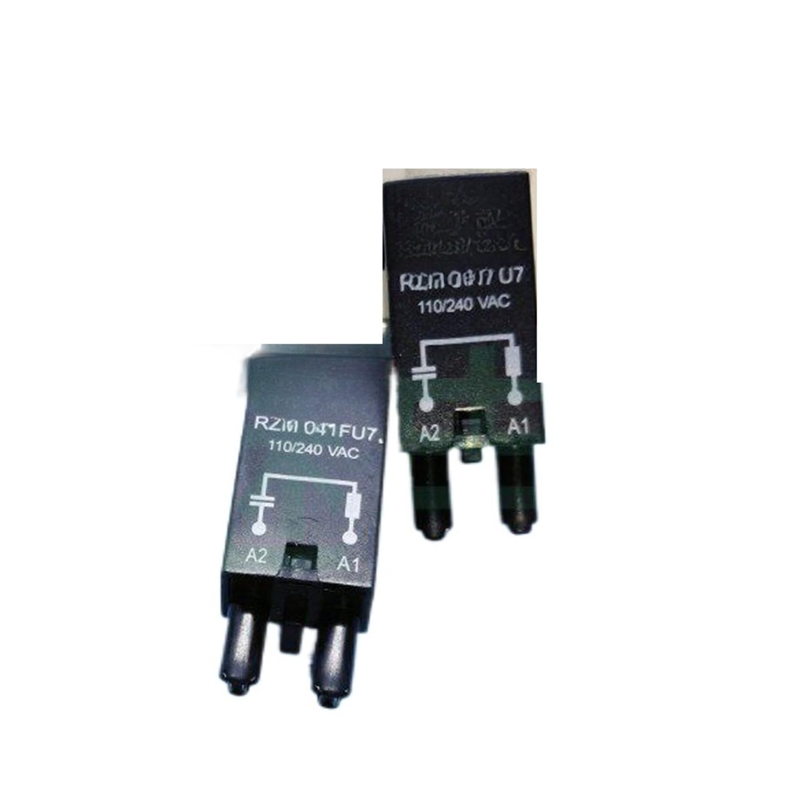 Módulo de protección 041FU7 110/240VAC, base relé, luz indicadora, diodo rueda libre, 2 uds